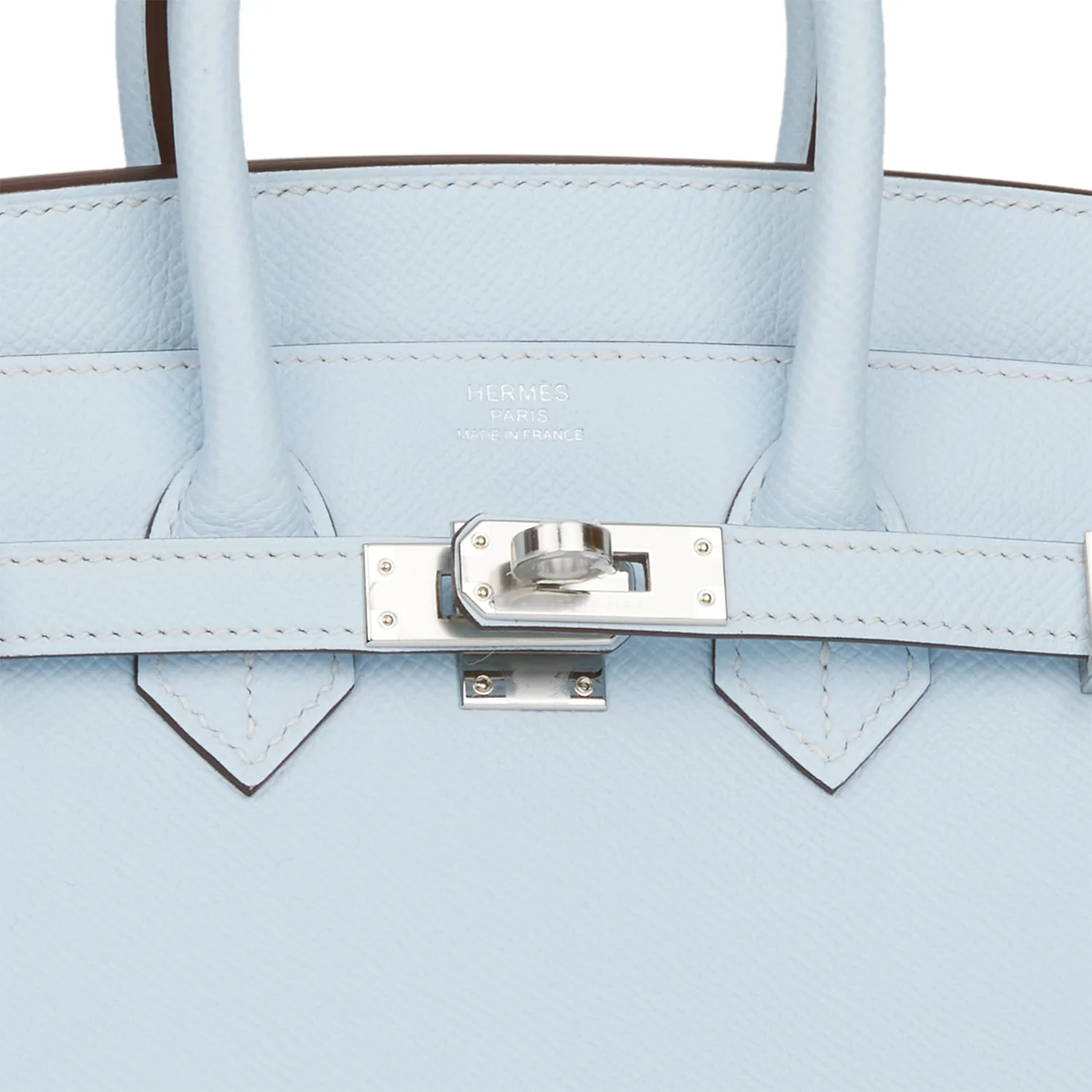 Hermès Birkin Sellier 25 Bleu Brume Epsom Palladium Hardware