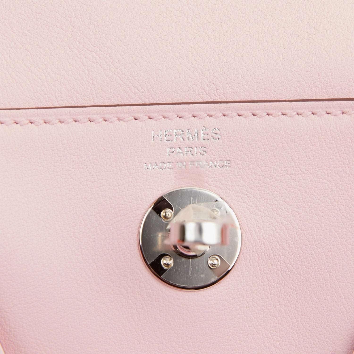 Hermès Mini Lindy Rose Sakura Swift Palladium Hardware