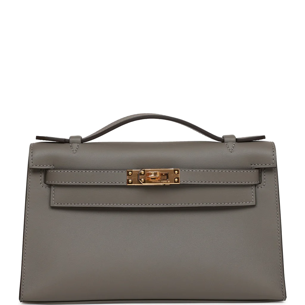 HERMÈS HSS Special Order Ostrich Kelly 25 handbag in Gris Agathe and Bleu  Indigo with Brushed Palladium hardware-Ginza Xiaoma – Authentic Hermès  Boutique