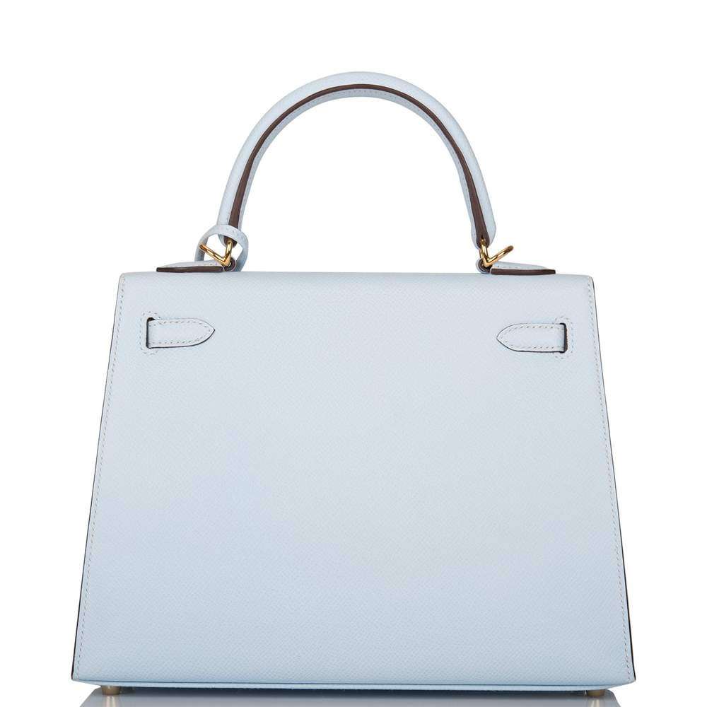 Hermès Bleu Brume Epsom Sellier Kelly 25cm Gold Hardware